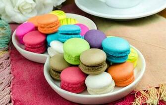 Wallpaper Colorful Dessert Pink Cakes Sweet