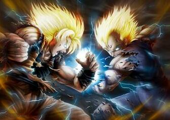 Goku Vs Vegeta By Rogergoldstain