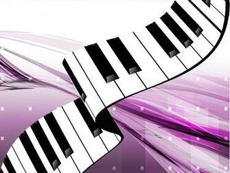 Gorgeous Piano Keys Background Music Purple