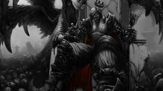 Wallpaper King Skull Girl Glass The Throne