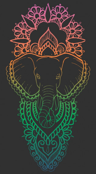 Elephant Mandala Tank Top By Holly Astral Drawing