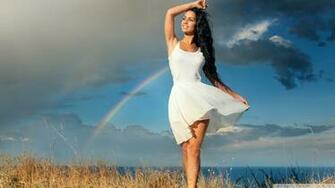 Happy Girl In White Dress 4k HD Desktop Wallpaper For Ultra