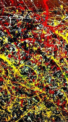 Jackson Pollock iPhone Wallpaper Top