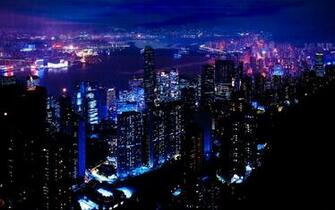 Glow Night City Wallpaper Background Cool