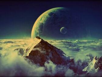 Moon Amp Mountain Top Cool Wallpaper