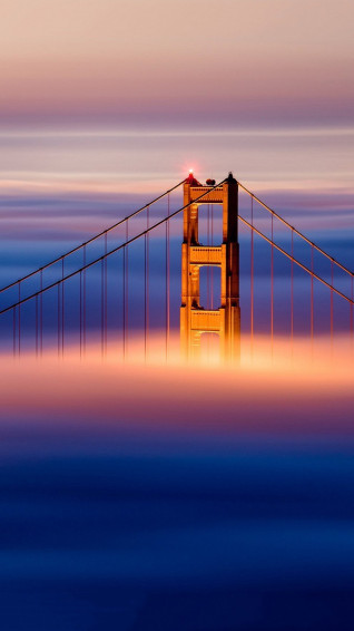 Golden Gate Bridge Clouds iPhone Wallpaper