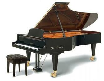 Left The B Sendorfer Model Imperial Concert Grand Piano With