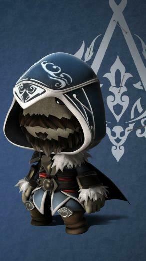 HD Background Little Big Planet Assassins Creed Sackboy Character