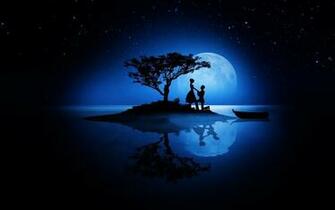 Stars Fantasy Wallpaper Couple Happy Silhouettes Windows