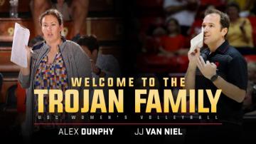 Van Niel And Dunphy Join Women S Volleyball Coaching Staff Usc