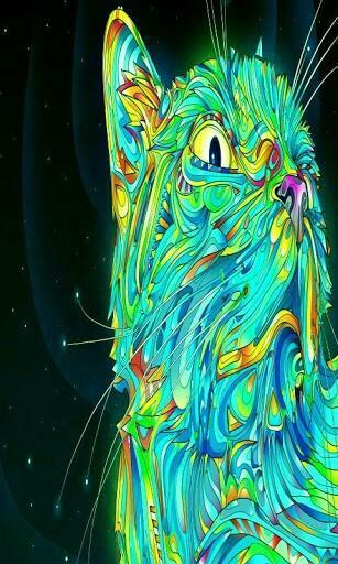 Trippy Cat Background Screenshots Lwp