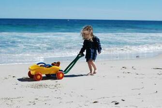 Beach Kids Children Wallpaper High Resolution Hi