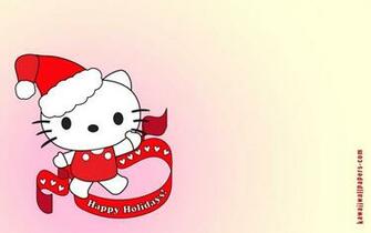 Hello Kitty Christmas Wallpaper With Background In Pink Click The