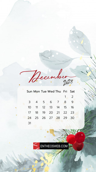 December Calendar Phone Wallpaper Entheosweb