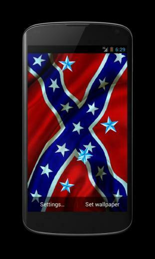 Rebel Flag Live Wallpaper Screenshot