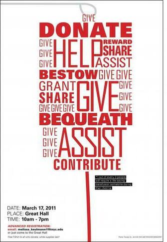 Student Blood Drive Posters By Kathryn Olen