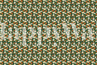 Buy Blooms Orange Teal Green S Wallpaper Online