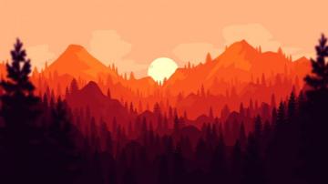 Clean Firewatch Styled Wallpaper