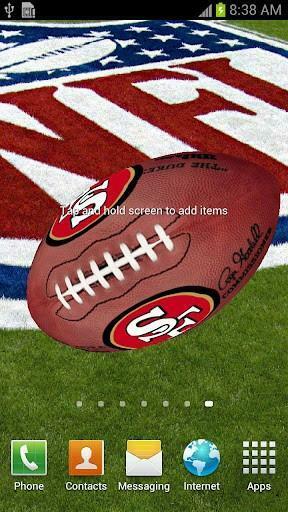 Bigger San Francisco 49ers 3d Lwp For Android Screenshot
