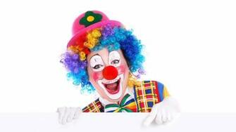 Wallpaper Clown Poster Advertising White Background