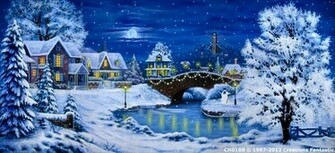 Christmas Village 7b Backdrop Code Ch 018b Theme