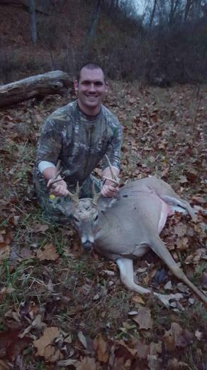 Whitetail Buck In Evansville Indiana By Michael Bennington
