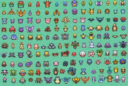 Kanto Pok Mon Sprites Pokemon
