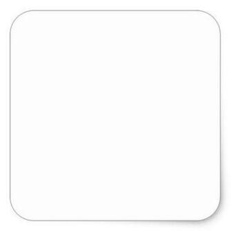 Plain White Background Square Sticker
