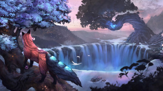 Fox Forest Scenery 4k Phone iPhone Wallpaper 5860b
