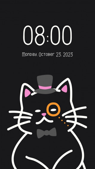 And Customizable Cute Cat Wallpaper Templates