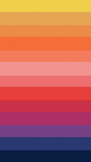Horizontal Rainbow Stripes Wallpaper iPhone