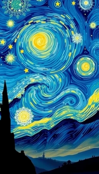 Starry Night Phone Wallpaper