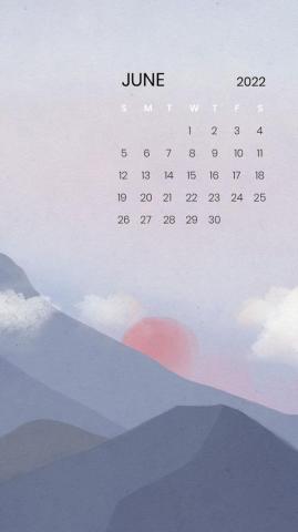 Botanical Abstract September Monthly Calendar Photo