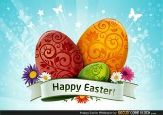 Happy Easter Wallpaper Vector