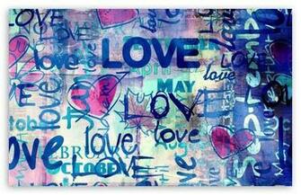 Graffiti Love HD Wallpaper For Standard Fullscreen Uxga Xga