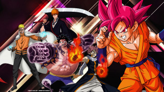 Goku Ichigo Naruto Luffy Natsu Anime Wallpaper By Windyechoes On