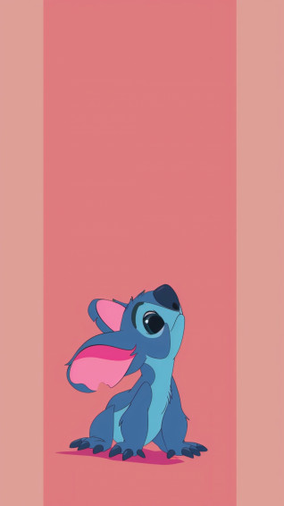 Disney Lilo And Stitch Pink iPhone Wallpaper