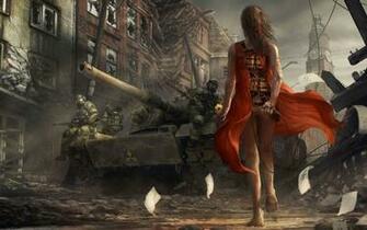 Aftermath Of World Illustrator Illustration Wallpaper