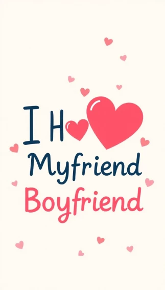 I Heart My Boyfriend Wallpaper