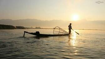 Fishing Boat Silhouette HD Wallpaper BigHDwalls