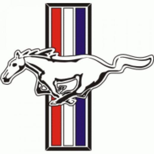 Ford Mustang Classic Logo The Vector Of