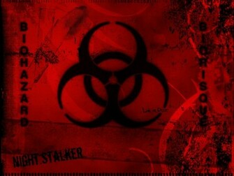 Wallpaper S Computer Biohazard Red And Black