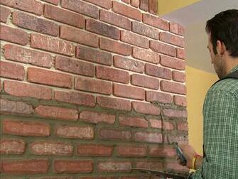Brick Facade Panels Allow To Dry For At