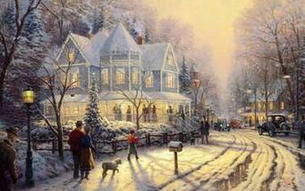 HD Wallpaper Animated Snow Scene Jpg