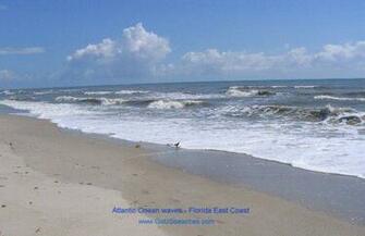 Coast Florida Beaches Atlantic Ocean Waves Satellite Beach Fl