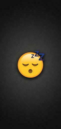 Sleeping Emoji Phone Wallpaper