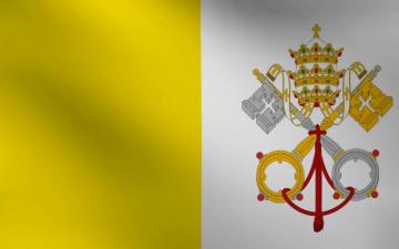 Animatio Of Vatican City Flag Motion Background