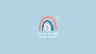 Minimalist Aesthetic Desktop Upgrade Quote Wallpaper
