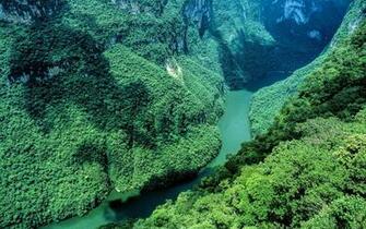 Sumidero Canyon Chiapas Mexico Widescreen Wallpaper Wide