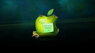 Apple Logo And Frog Desktop Pc Mac Wallpaper